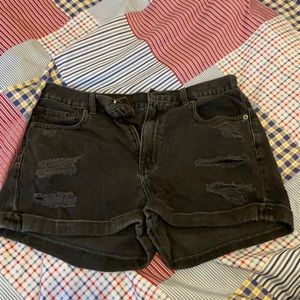 American eagle denim jean mom shorts